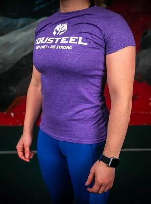 Футболка женская YOUSTEEL TH, Пурпурный вереск (HP), L