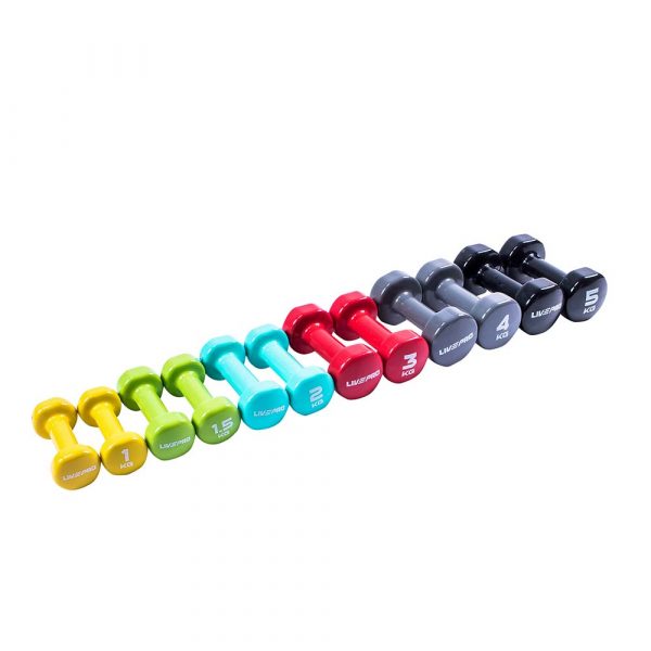 Гантели для аэробики LIVEPRO Colored Studio Dumbbell 3 кг, красный