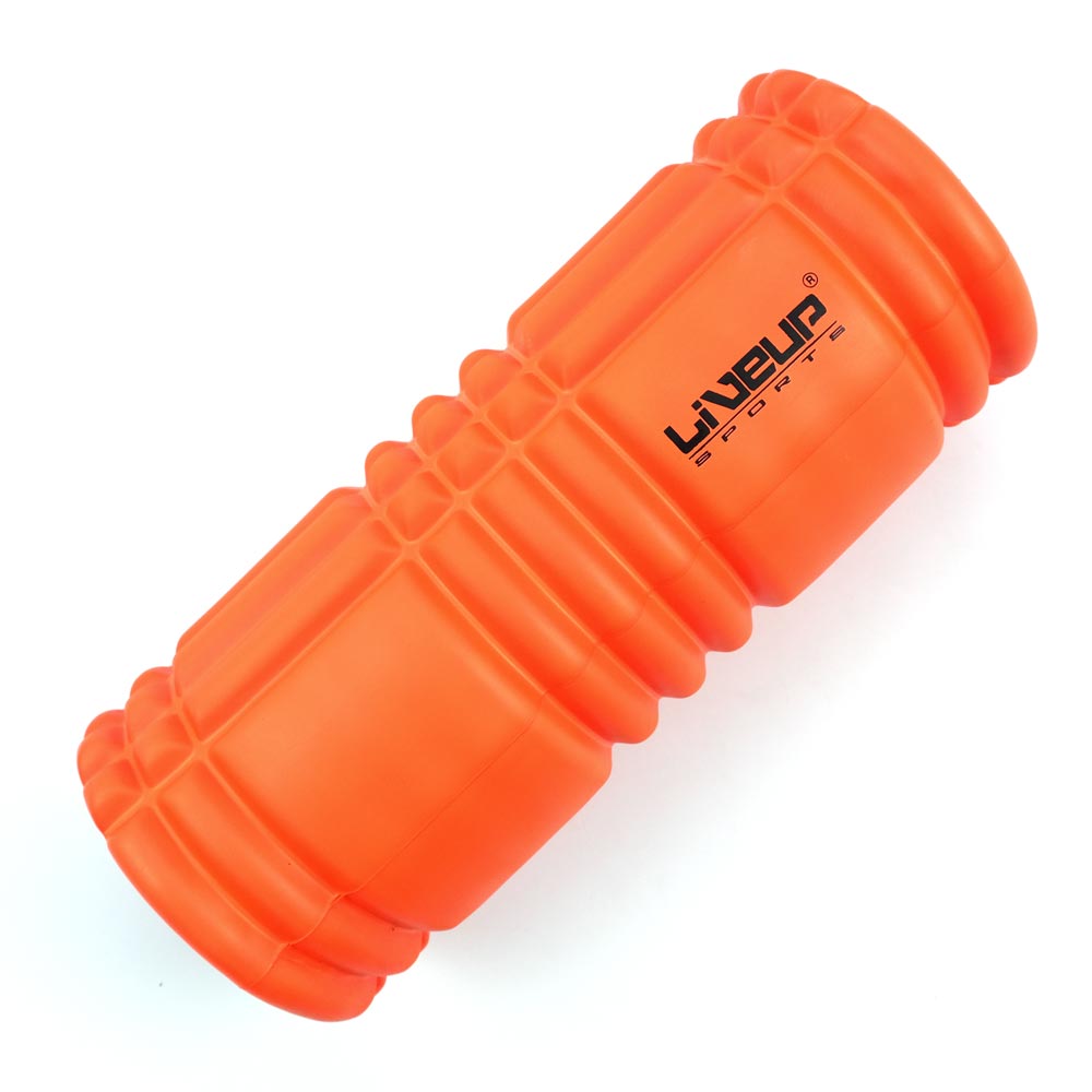 Массажный ролл LIVEUP Foam Roller 33,2 х 14 см, оранжевый