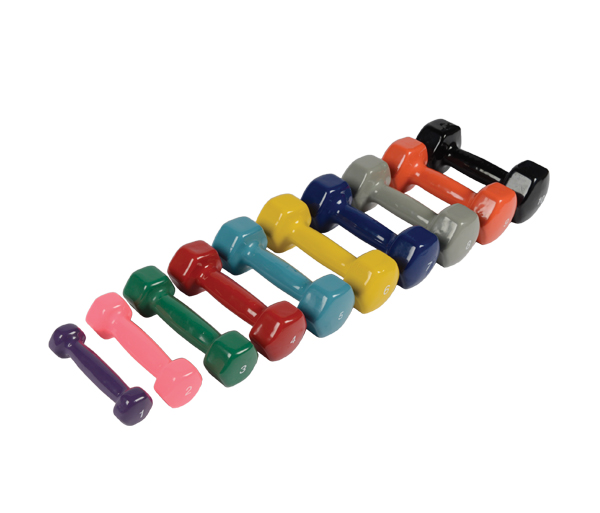 Виниловые гантели для аэробики FOREMAN IVD 0,45 кг, пара, фиолетовый