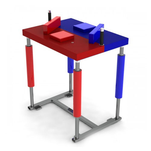 Стол для армрестлинга FOREMAN FR-865 светло-серебряный/красный/синий