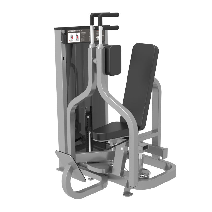 Баттерфляй FOREMAN FN-407 светло-серебряный/красный