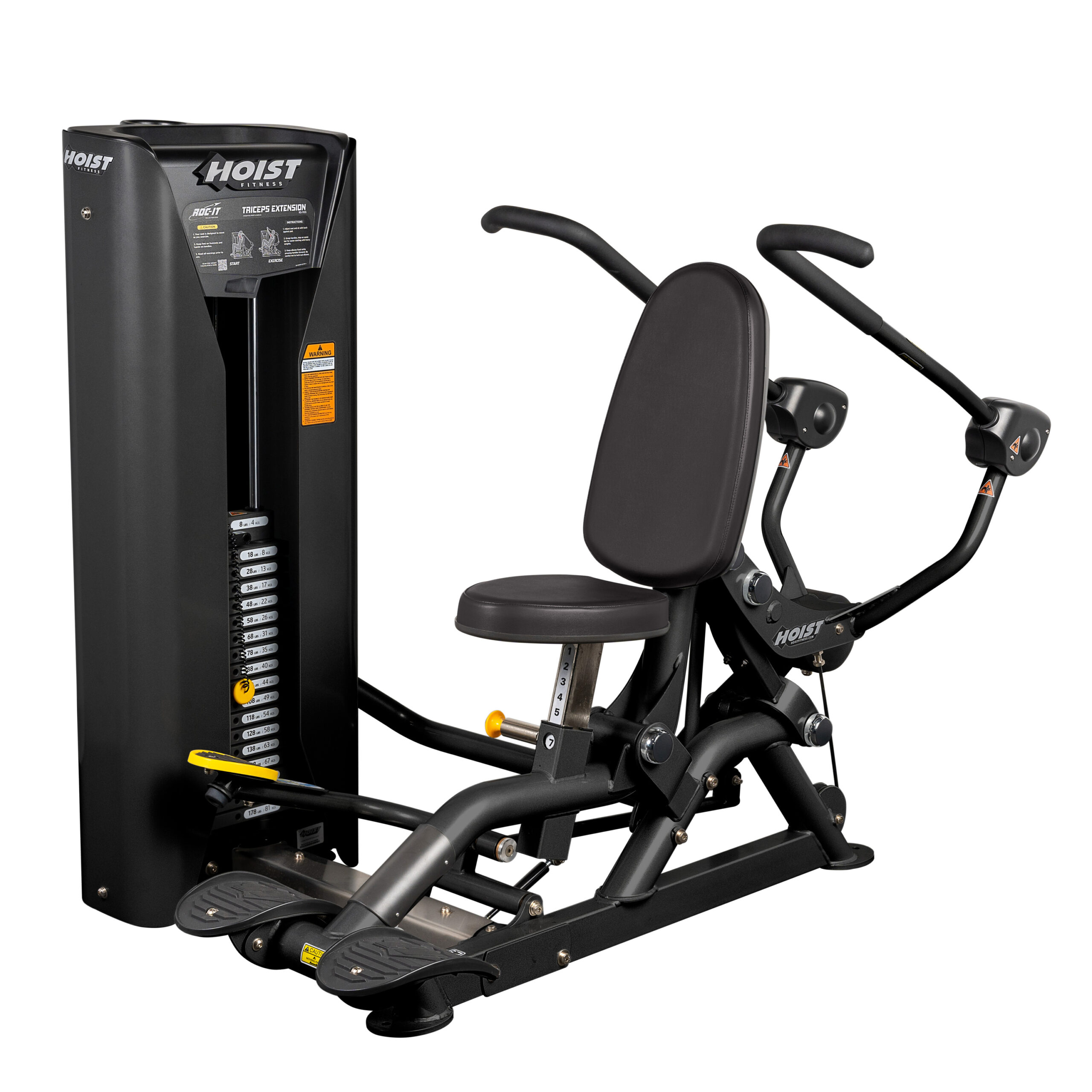 Трицепс сидя HOIST ROC-IT RS-1103 серебрняый/синий