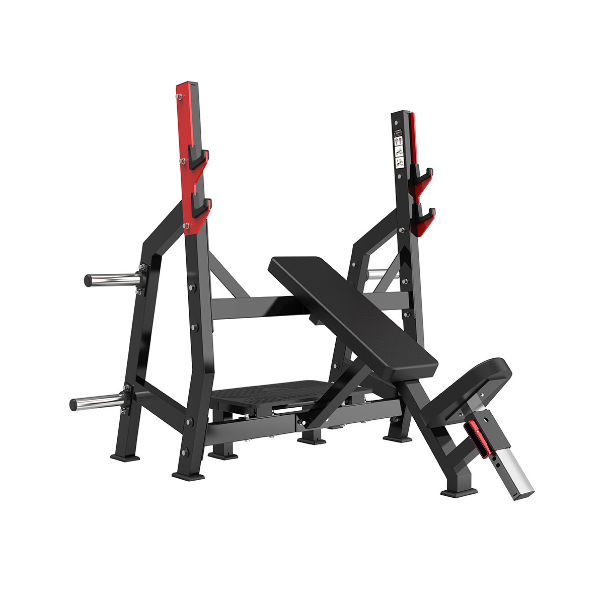 Скамья для жима наклонная Protrain PP142 (черный с желтыми частями)